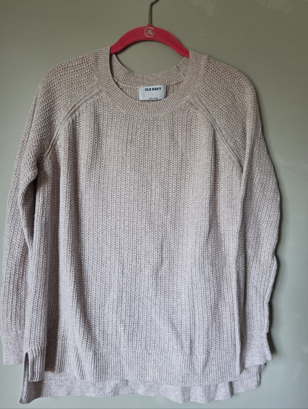 Old Navy Women’s Crewneck Sweater — Light Taupe